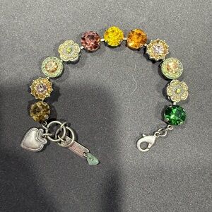 Mariana Green and Yellow Crystal Bracelet